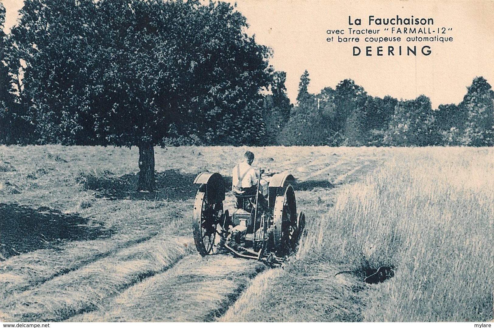 Cpa La Fauchaison Avec Tracteur Farmall 12 - Tracteurs