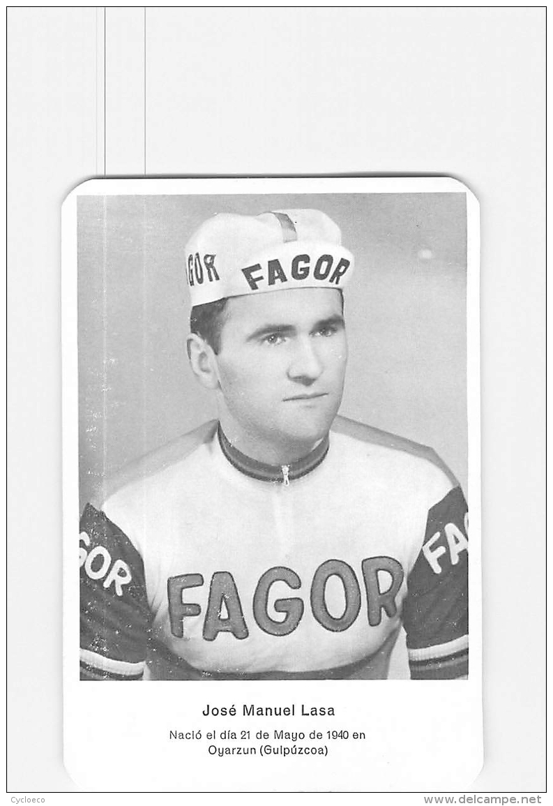 José Manuel LASA . 2 Scans. Cyclisme.  Fagor - Ciclismo