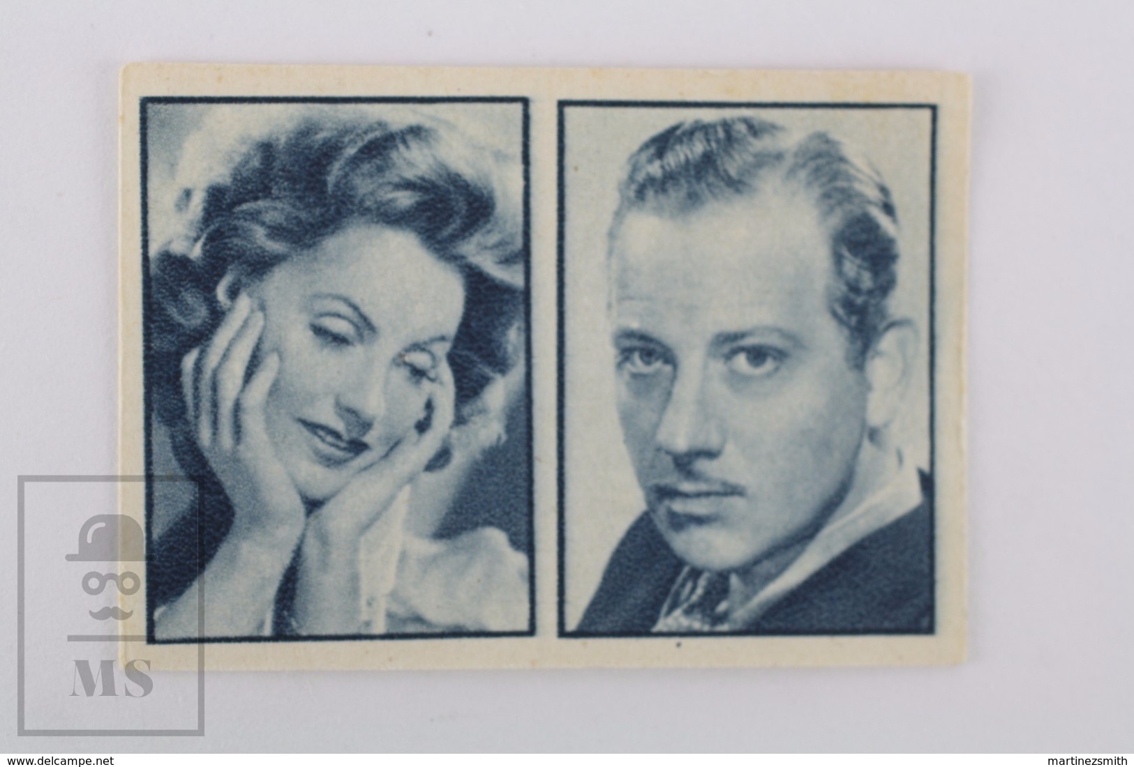 Old Small Trading Card/ Chromo Cinema/ Movie Topic - Actors: Greta Garbo & Melvyn Douglas - 3.8 X 5.5 Cm - Otros & Sin Clasificación