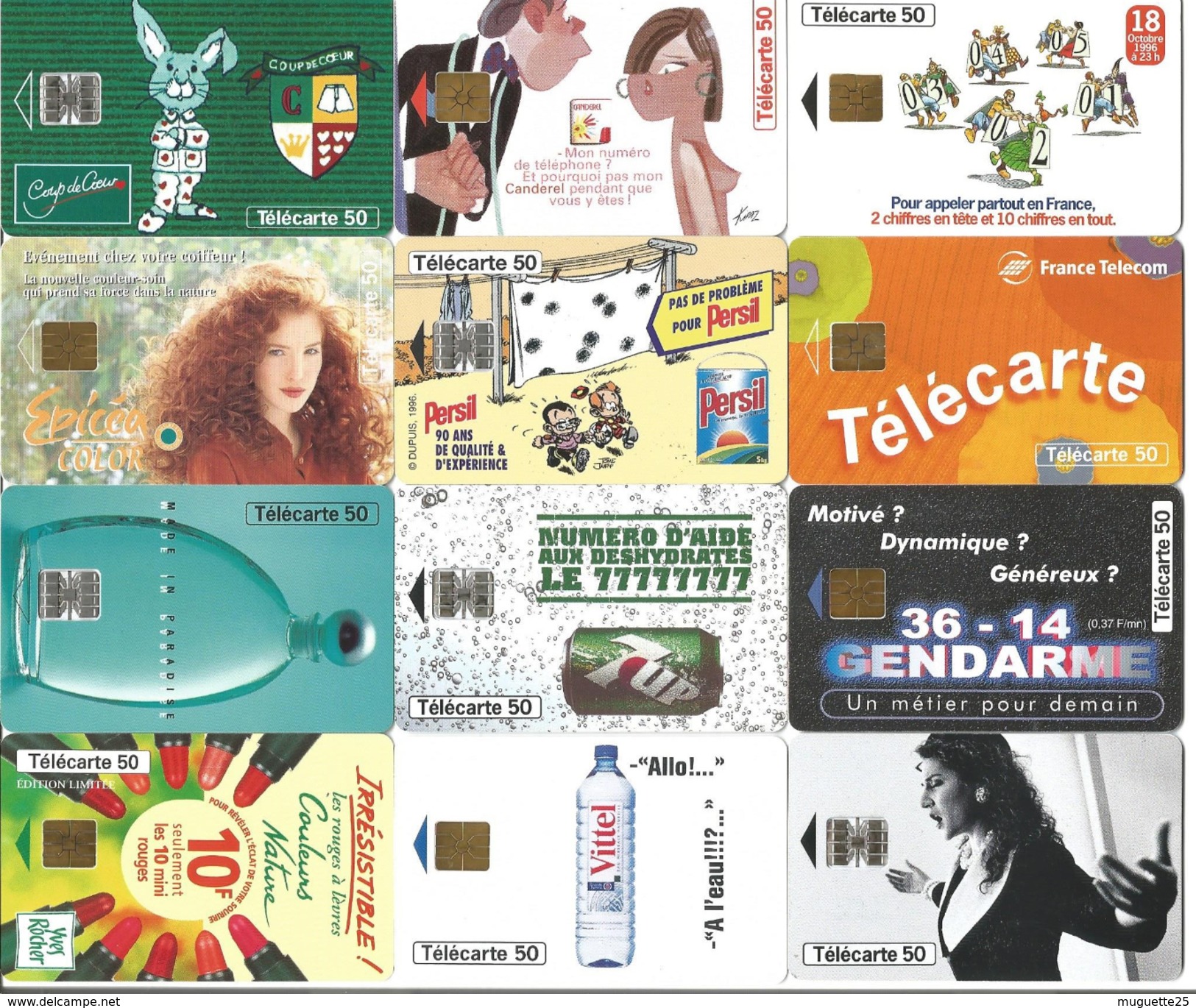 Télécartes Variées Par Lot  SOLDES 10 Centimes La Carte - Lots - Collections