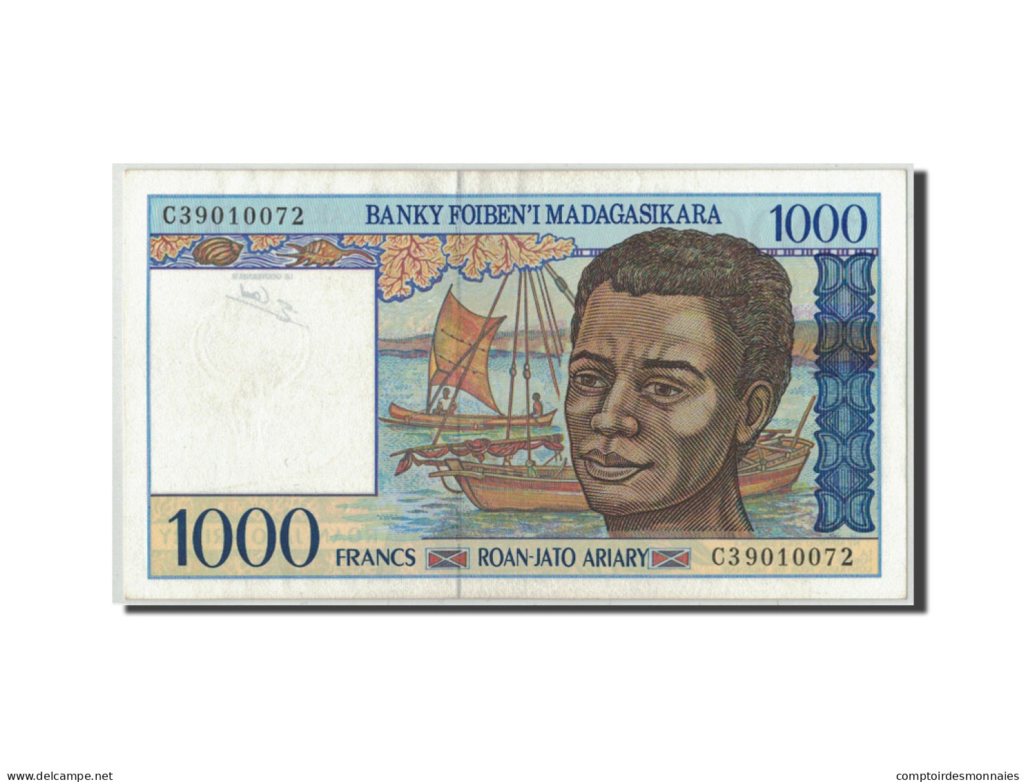 Billet, Madagascar, 1000 Francs = 200 Ariary, Undated (1994), KM:76a, NEUF - Madagascar