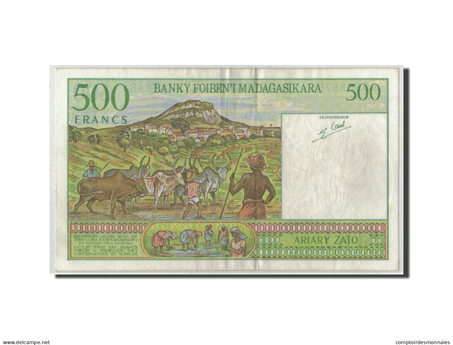 Billet, Madagascar, 500 Francs = 100 Ariary, Undated (1994), KM:75a, TTB - Madagascar