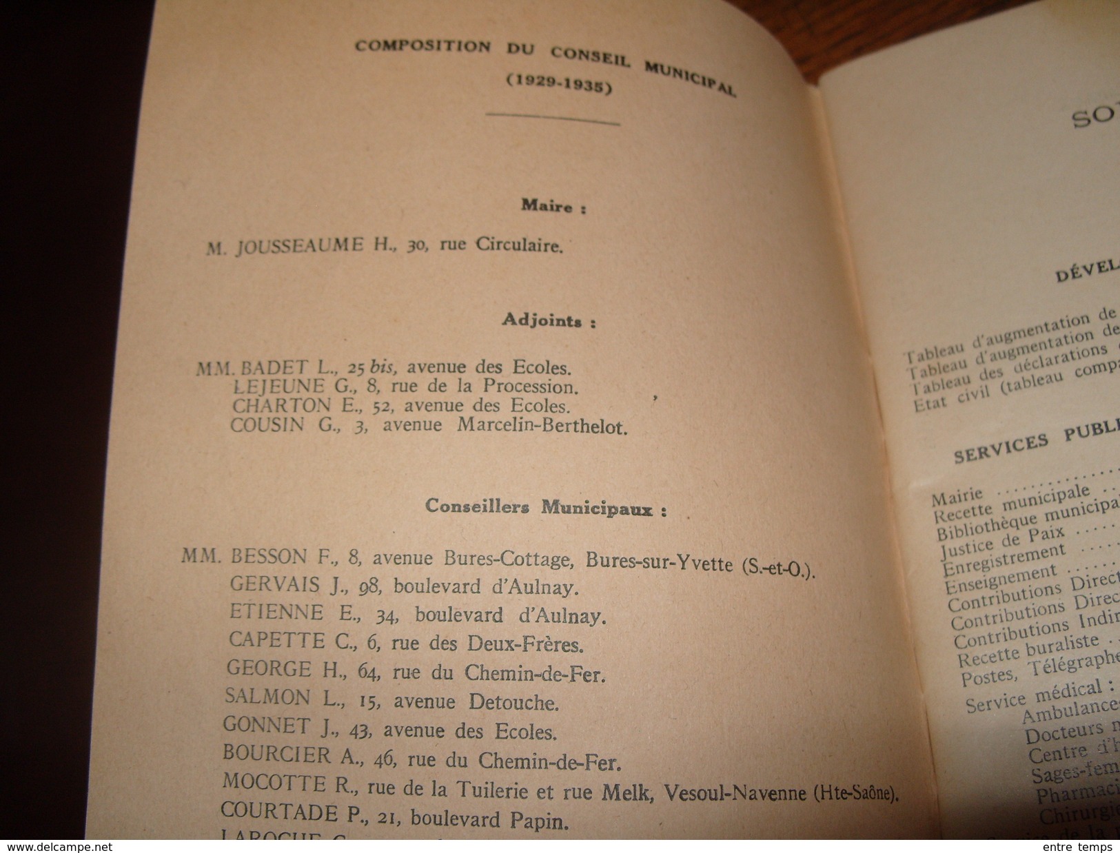 Régionalisme Livre Livret Bulletin Municipal  Ville De Villemomble 1929-1935 - Autres & Non Classés