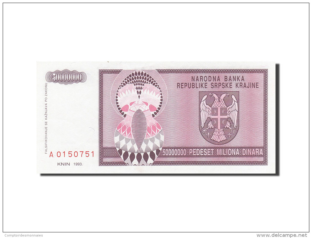 Croatie, 5 Million Dinara, 1993, KM:R11a, 1993, SPL - Croatia