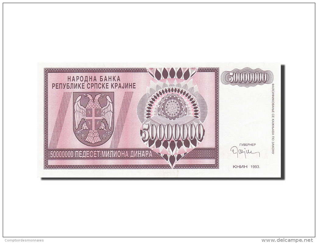 Croatie, 5 Million Dinara, 1993, KM:R11a, 1993, SPL - Croatia