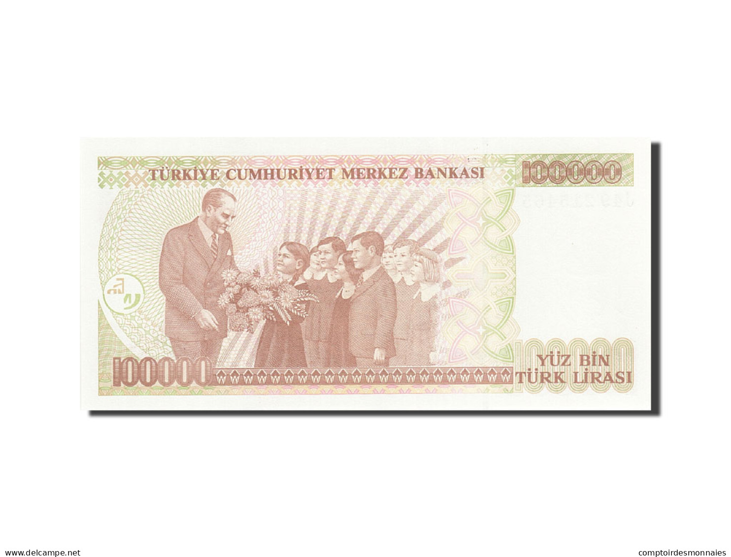 Billet, Turquie, 100,000 Lira, 1984-1997, 1991, KM:205, NEUF - Turquie