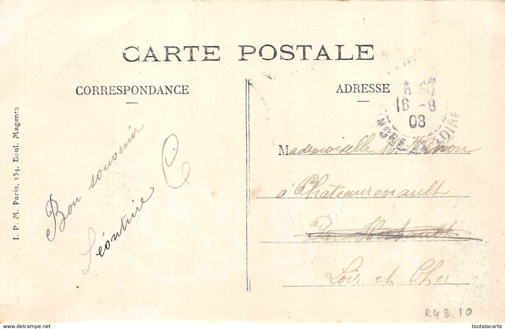 CPA 41 MER PLACE DU MAIL 1908 Gasselin éditeur - Mer