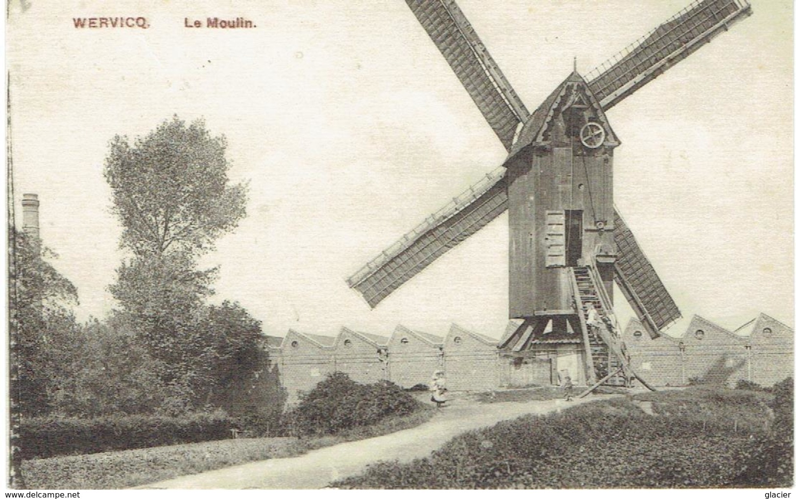 WERVICQ - Le Moulin - Geschreven Uit Schlos Hollebeke Door Duitse Soldaat - Wervik