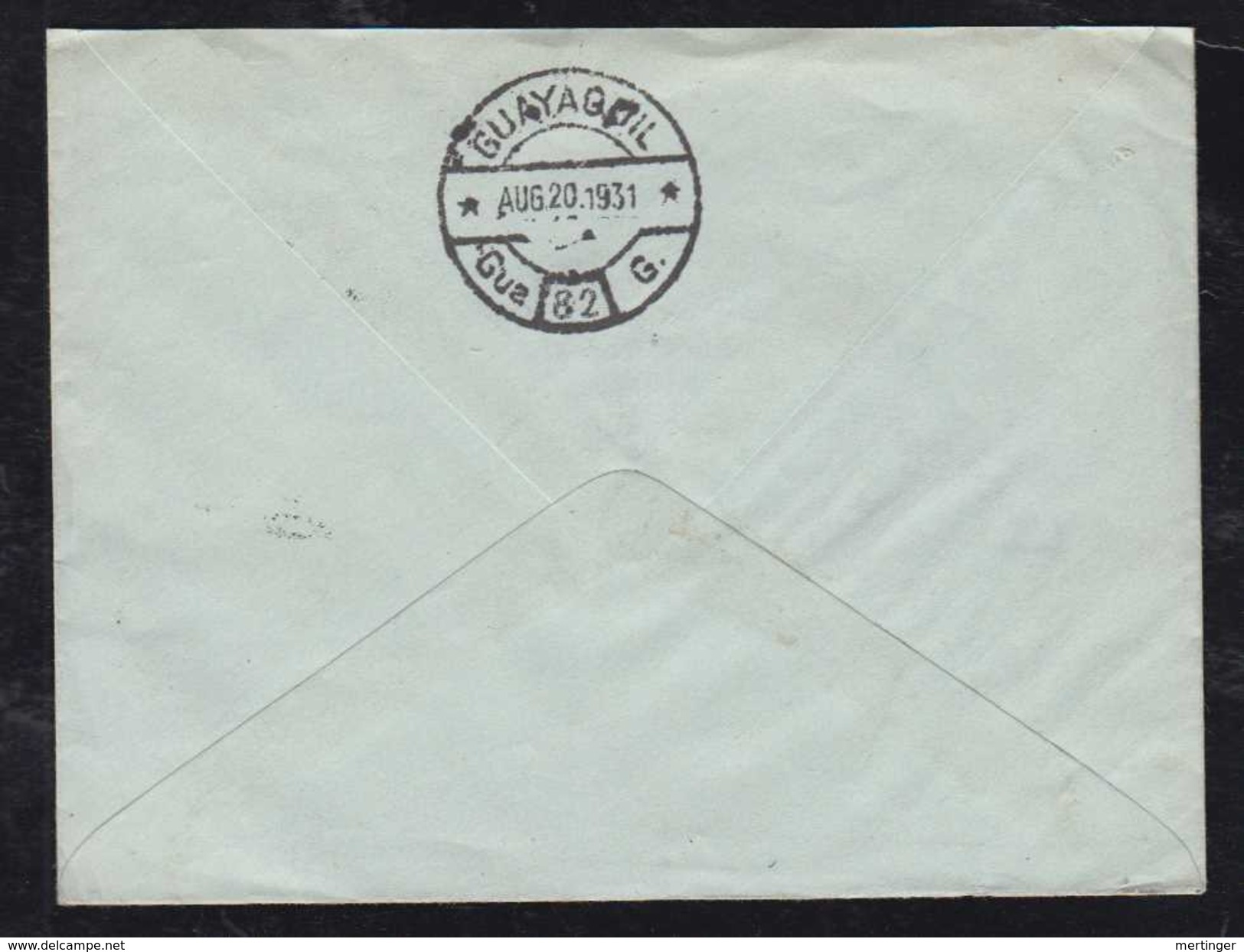 Ecuador 1931 Airmail Cover RIOBAMBA To BERGEDORF Hamburg Germany - Ecuador