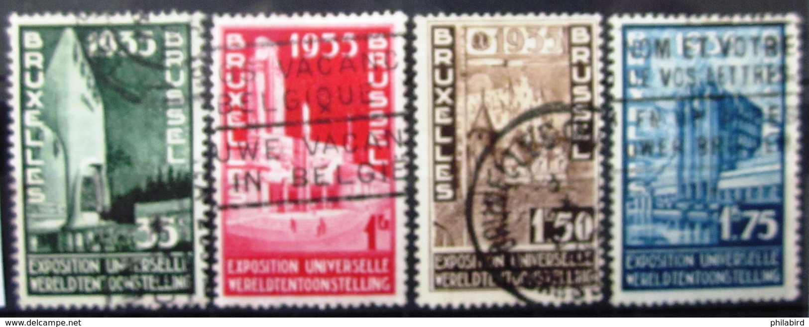 BELGIQUE               N° 386/389               OBLITERE - Used Stamps