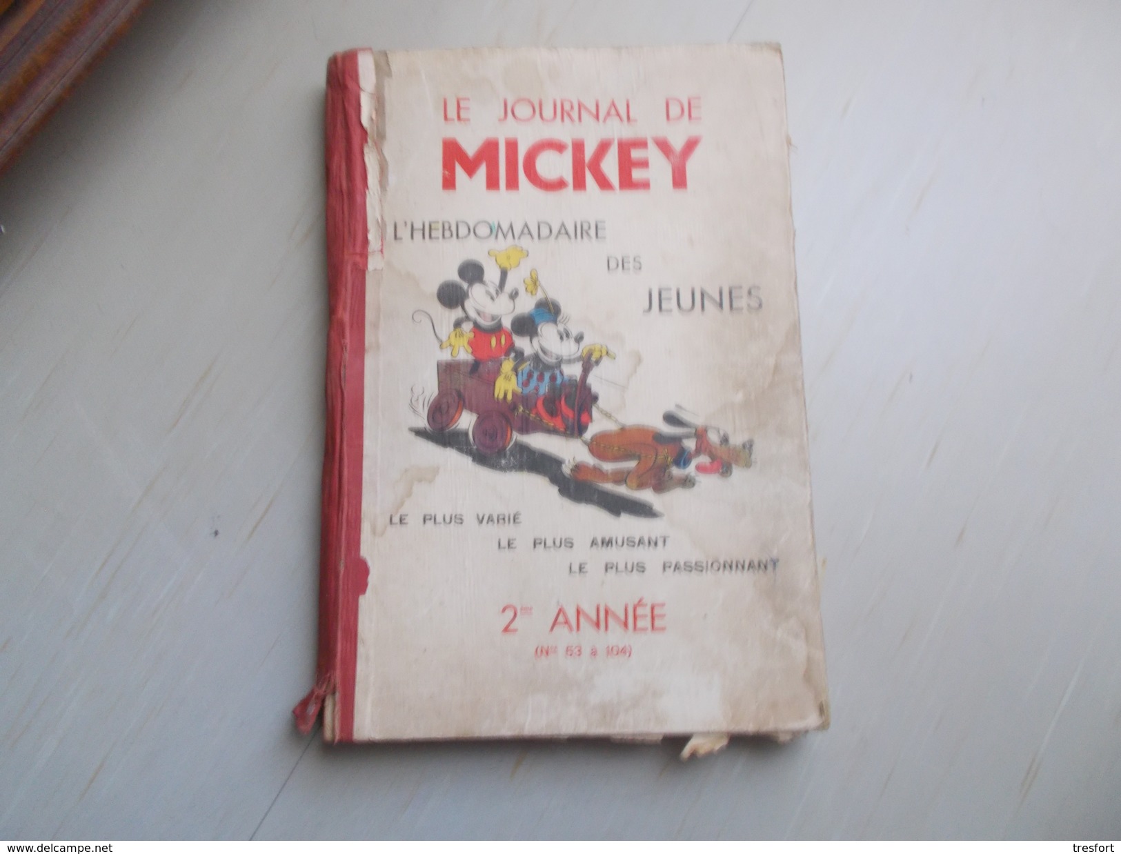 ALBUM LE JOURNAL DE MICKEY 2 E ANNEE  NO 53 A 104   1935/1936 - Journal De Mickey