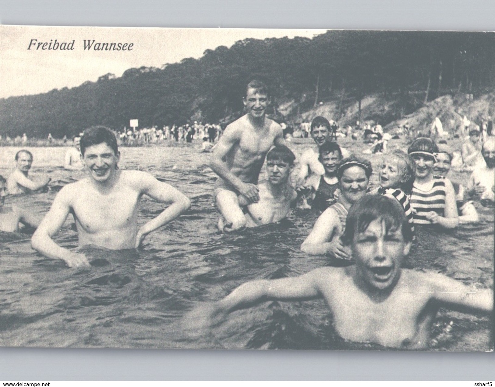 Wannsee-Berlin Städtisches Freibad Wannsee Mit FROHEN LEUTE Im Wasser. - Wannsee