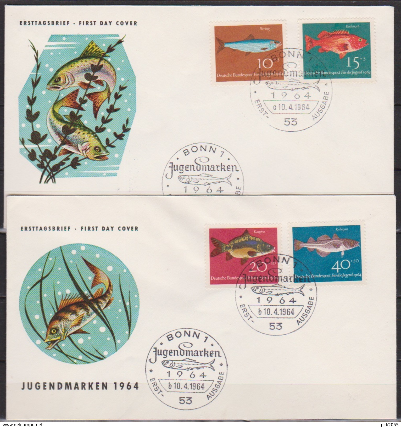 BRD FDC 1964 Nr.412  - 415 Jugend Fische ( D 3439 ) Günstige Versandkosten - Sonstige & Ohne Zuordnung