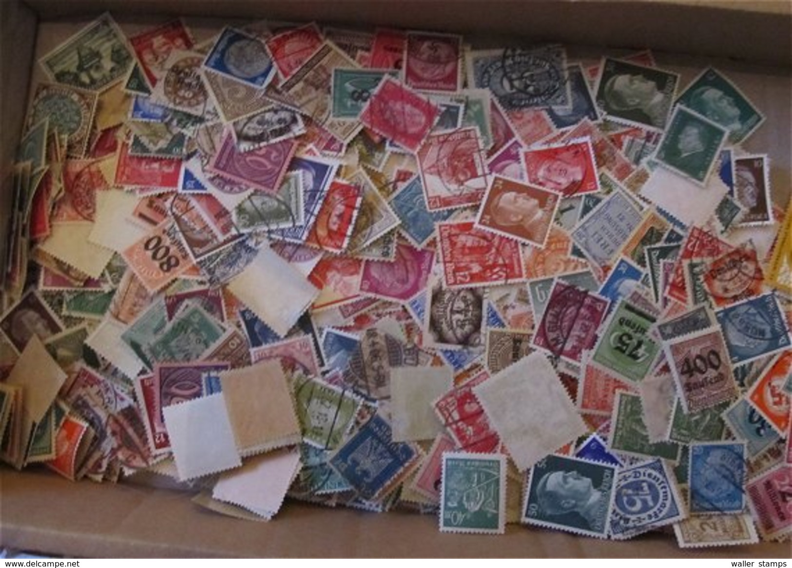 Lot With German Stamps In Albums And More - Alla Rinfusa (min 1000 Francobolli)