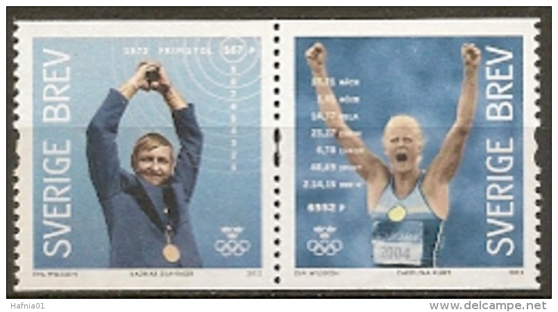 Sweden 2012. Swedish Olympic Gold Medal Winners. Michel 2886-2885  MNH. - Unused Stamps