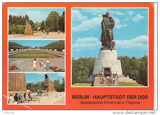 CPA BERLIN- TREPTOW QUARTER PARK, RUSSIAN SOLDIERS MEMORIALS - Treptow