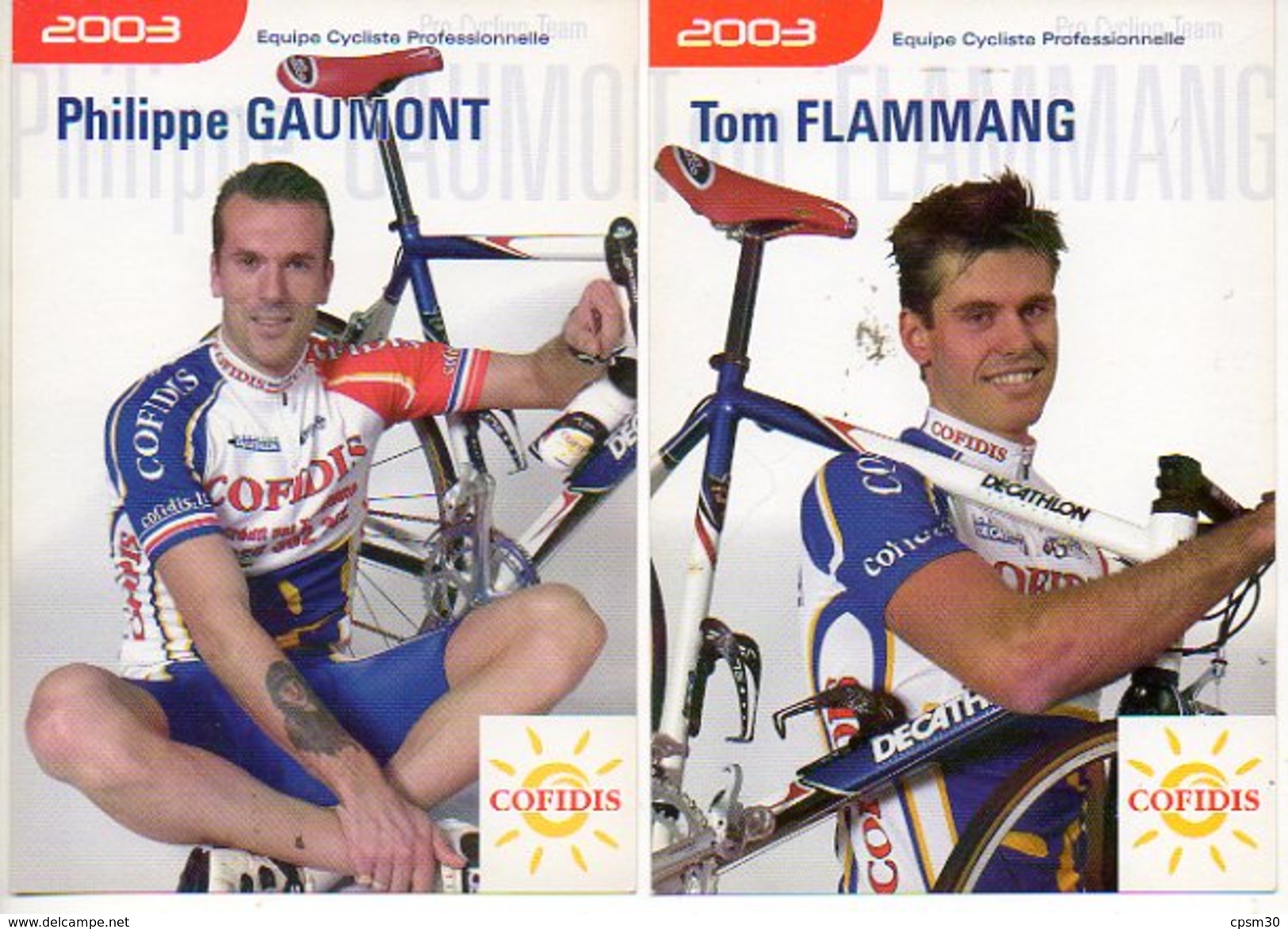 Cyclisme COFIDIS 2003 - 8 Huit Cartes - Cyclisme