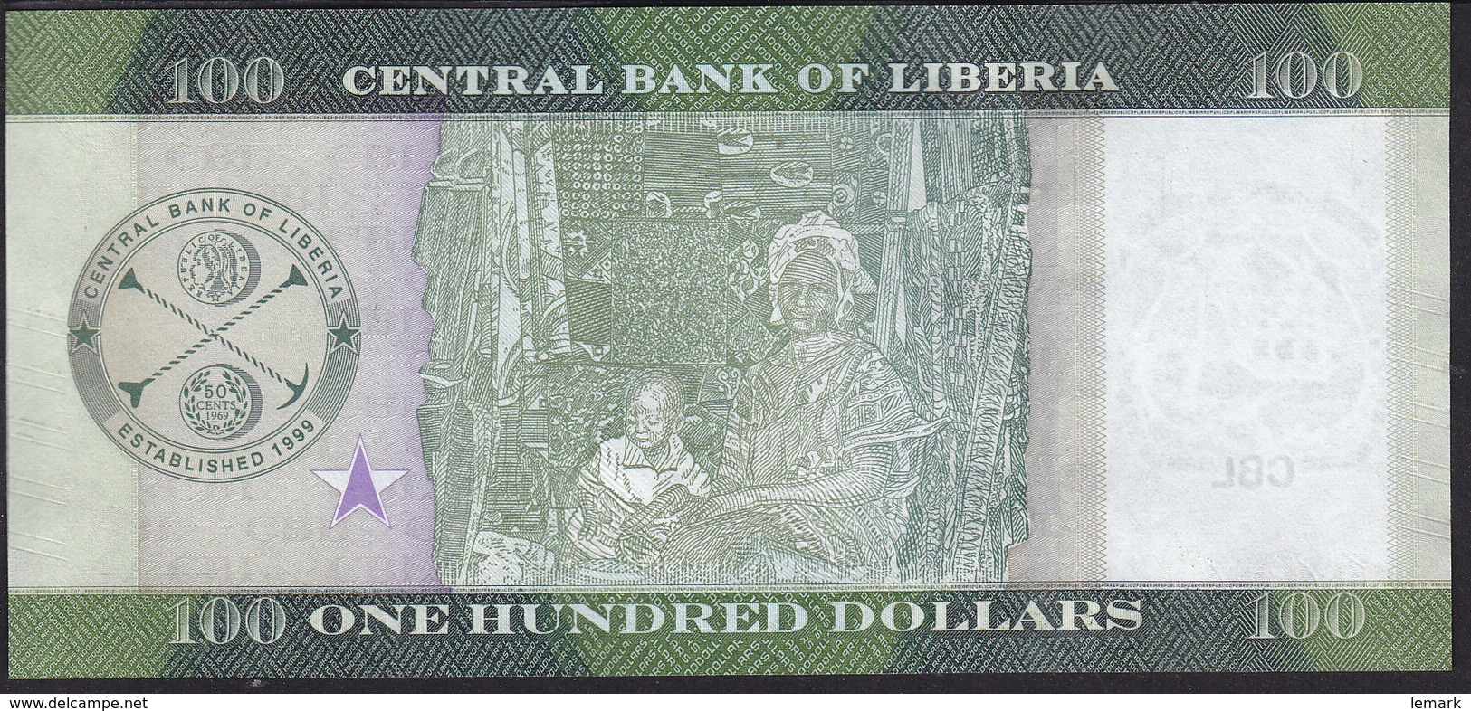 Liberia 100 Dollar 2016 Pnew UNC - Liberia