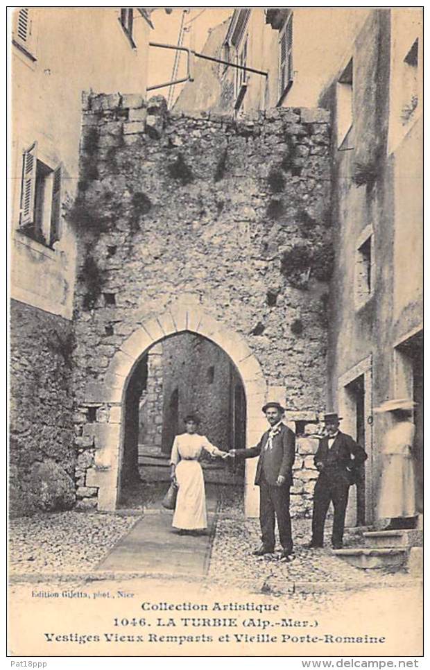 06 - LA TURBIE : Vestiges Vieux Remparts Et Vieille Porte Romaine - CPA - Alpes Maritimes - La Turbie