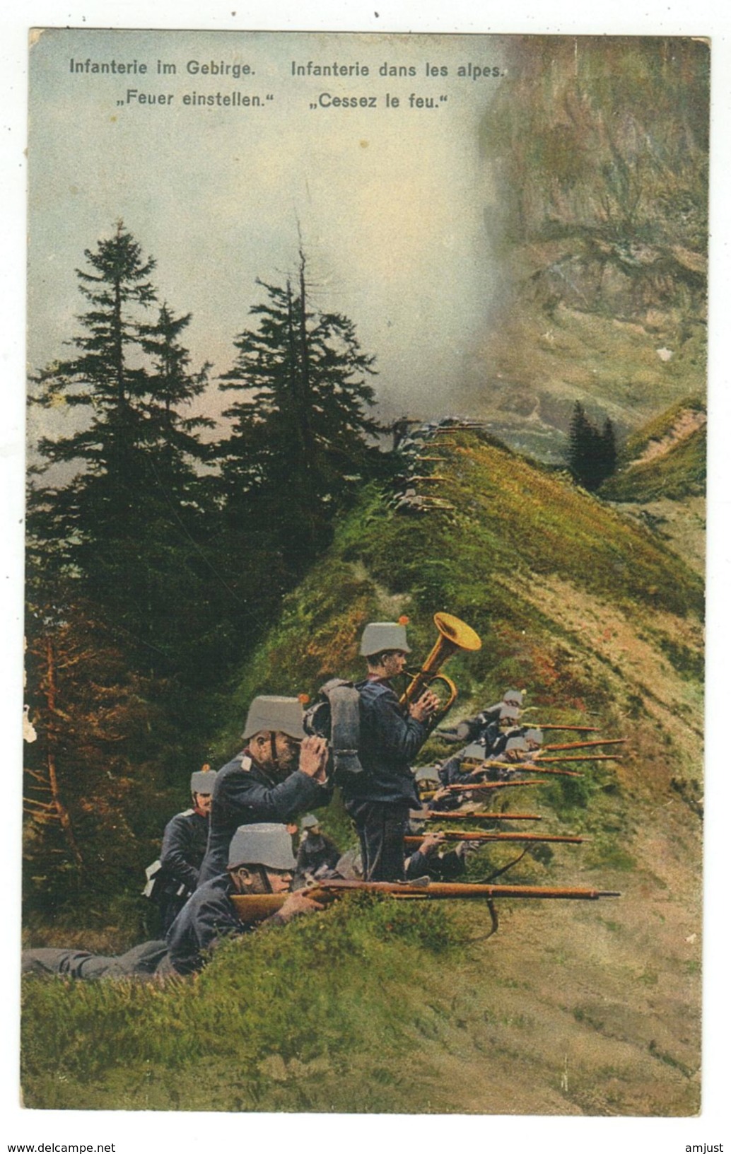 Militaire // Armée Suisse // Carte Militaire //  Manoeuvres, Infanterie Dans Les Alpes - Guerra 1914-18