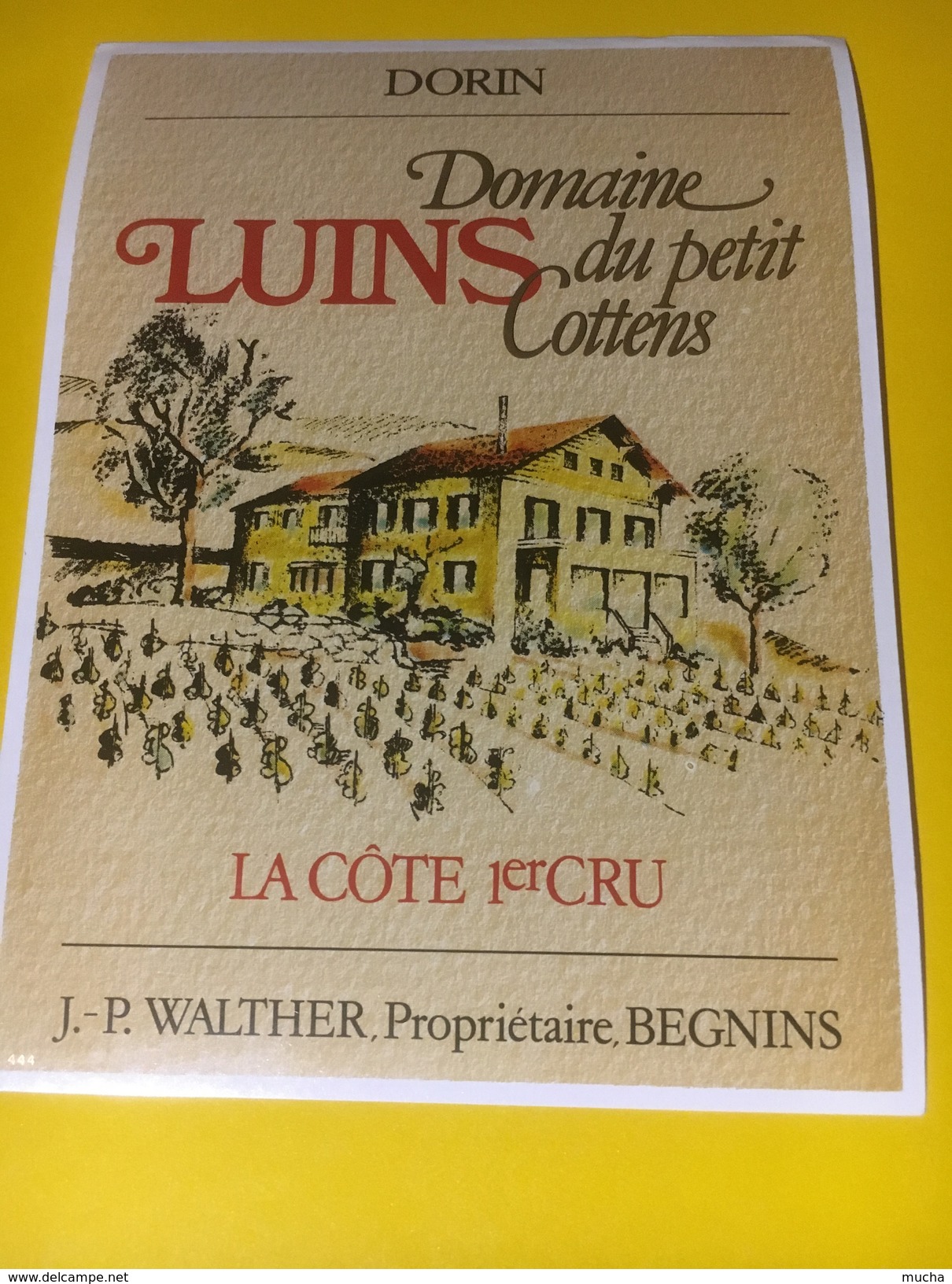 3215 - Suisse Vaud Dorin Domaine Du Petit Cottens Luins - Autres & Non Classés