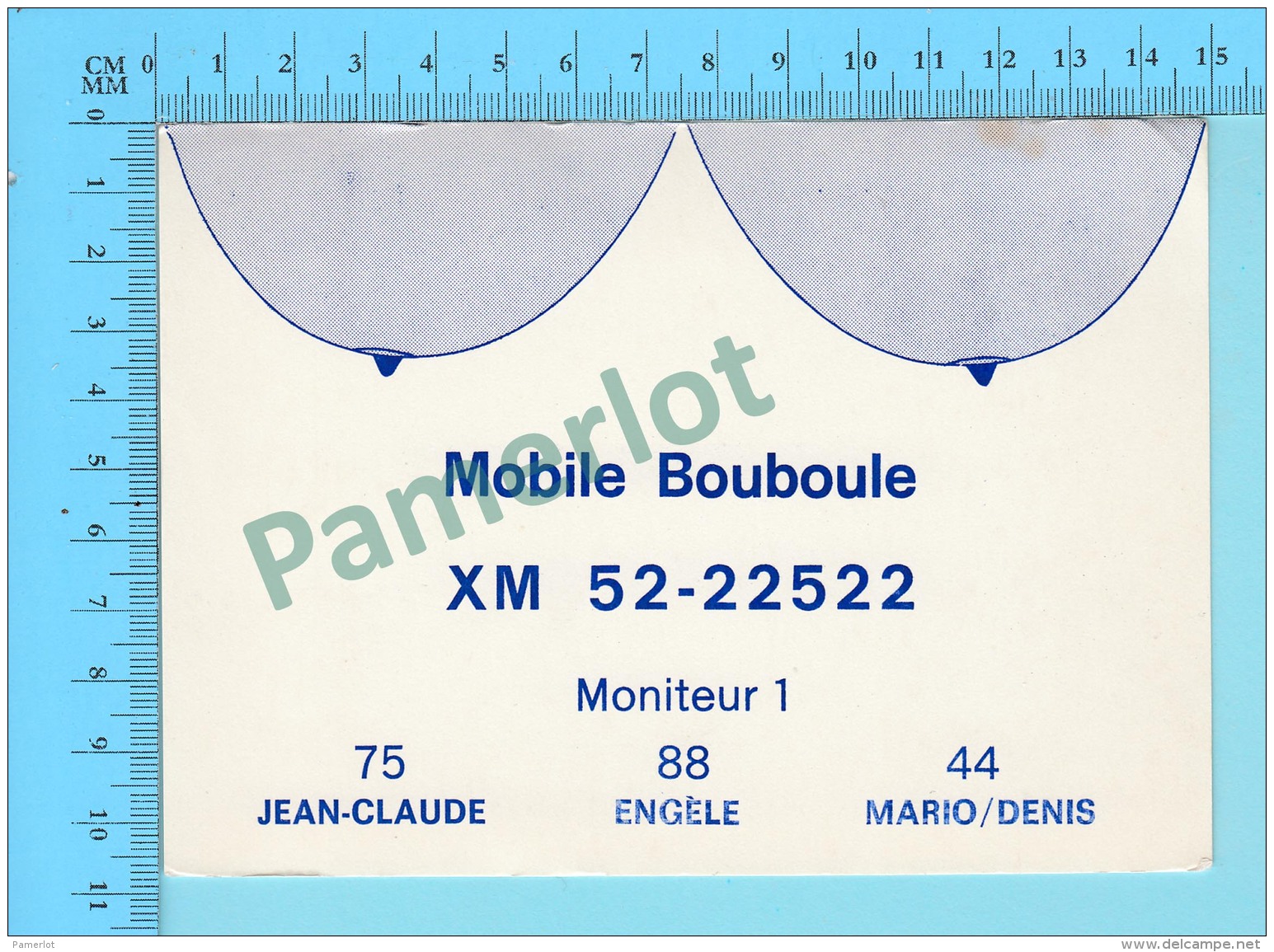 QSL- CB- Mobiler Bouboule, Seins - Montreal Quebec- 2 Scans - CB