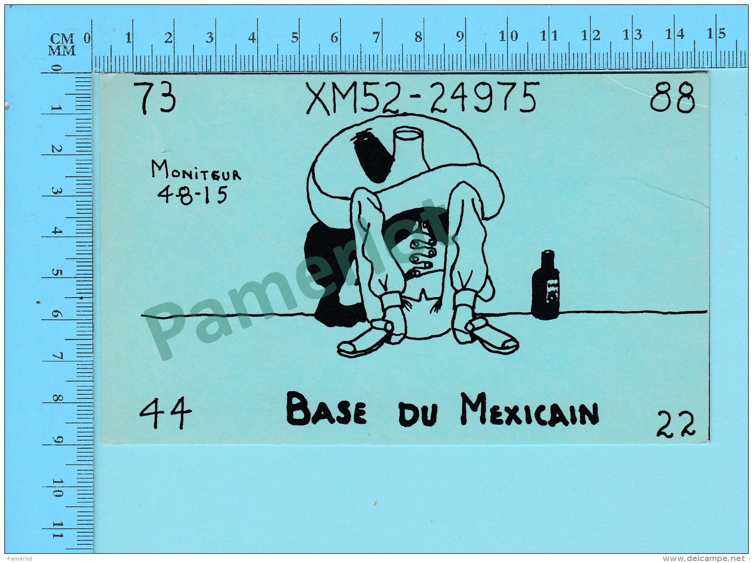 QSL- CB- Base Du Mexicain  - Montreal Quebec- 2 Scans - CB