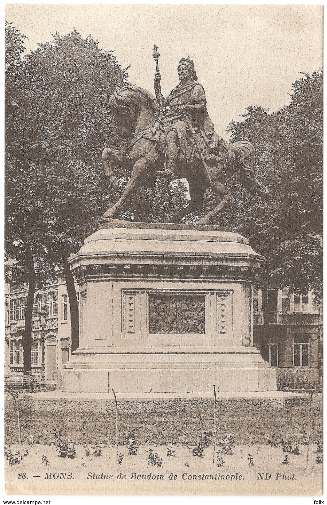 Mons - Statue De Baudoin De Constantinople - Mons