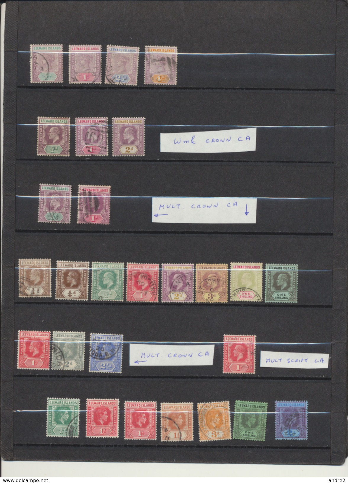 Leeward 1890 - 1947 Lot De Timbres  Oblit Et * MH - Leeward  Islands