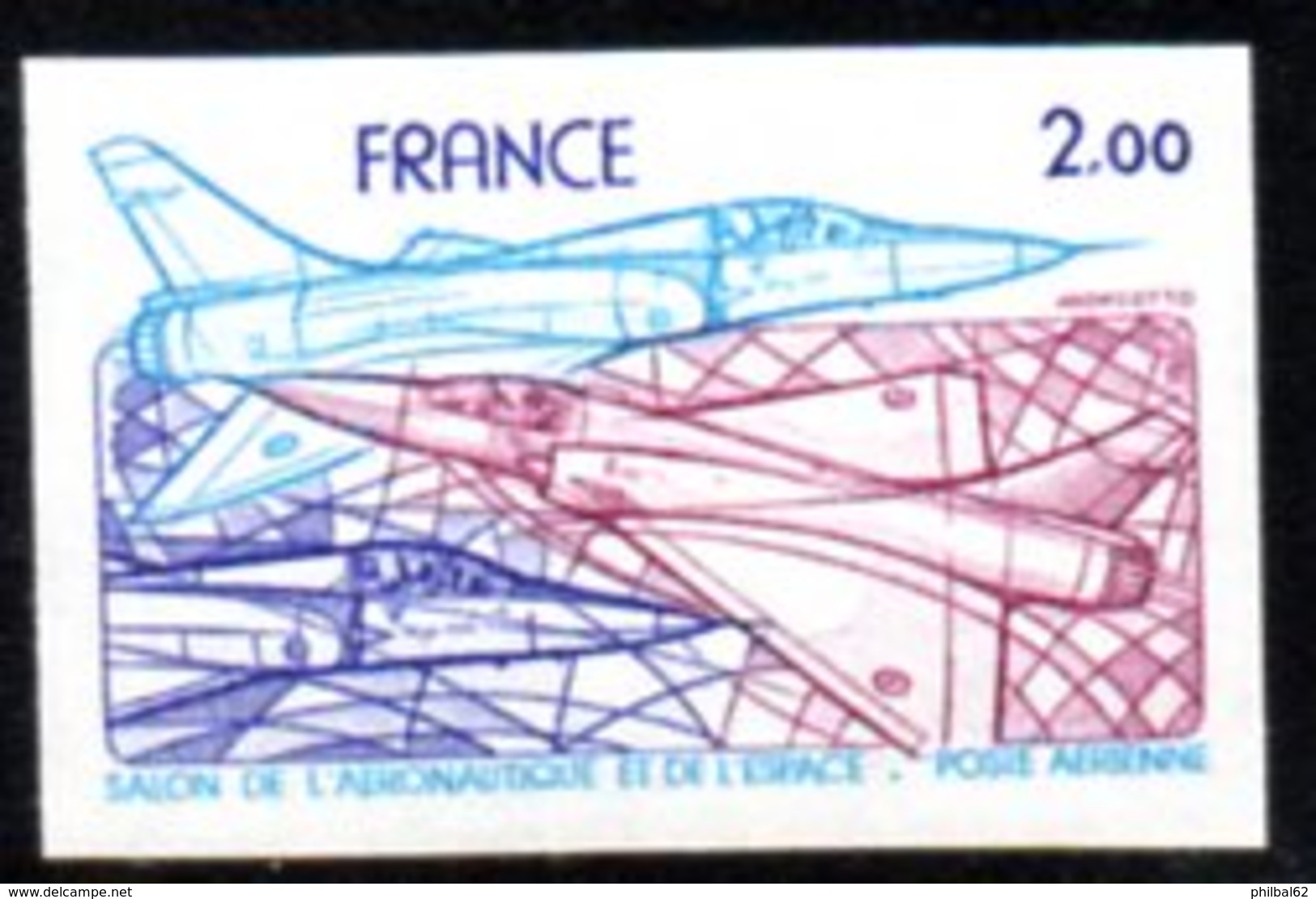 France, Poste Aérienne N° 54 **, Non Dentelé,  Salon De L'aéronautique Et De L'Espace. - 1960-.... Nuovi