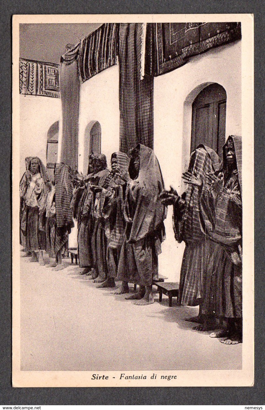 LIBIA TRIPOLITANIA AFRICA ITALIANA SIRTE FANTASIA DI DONNE NEGRE FP NV SEE 2 SCANS - Libia