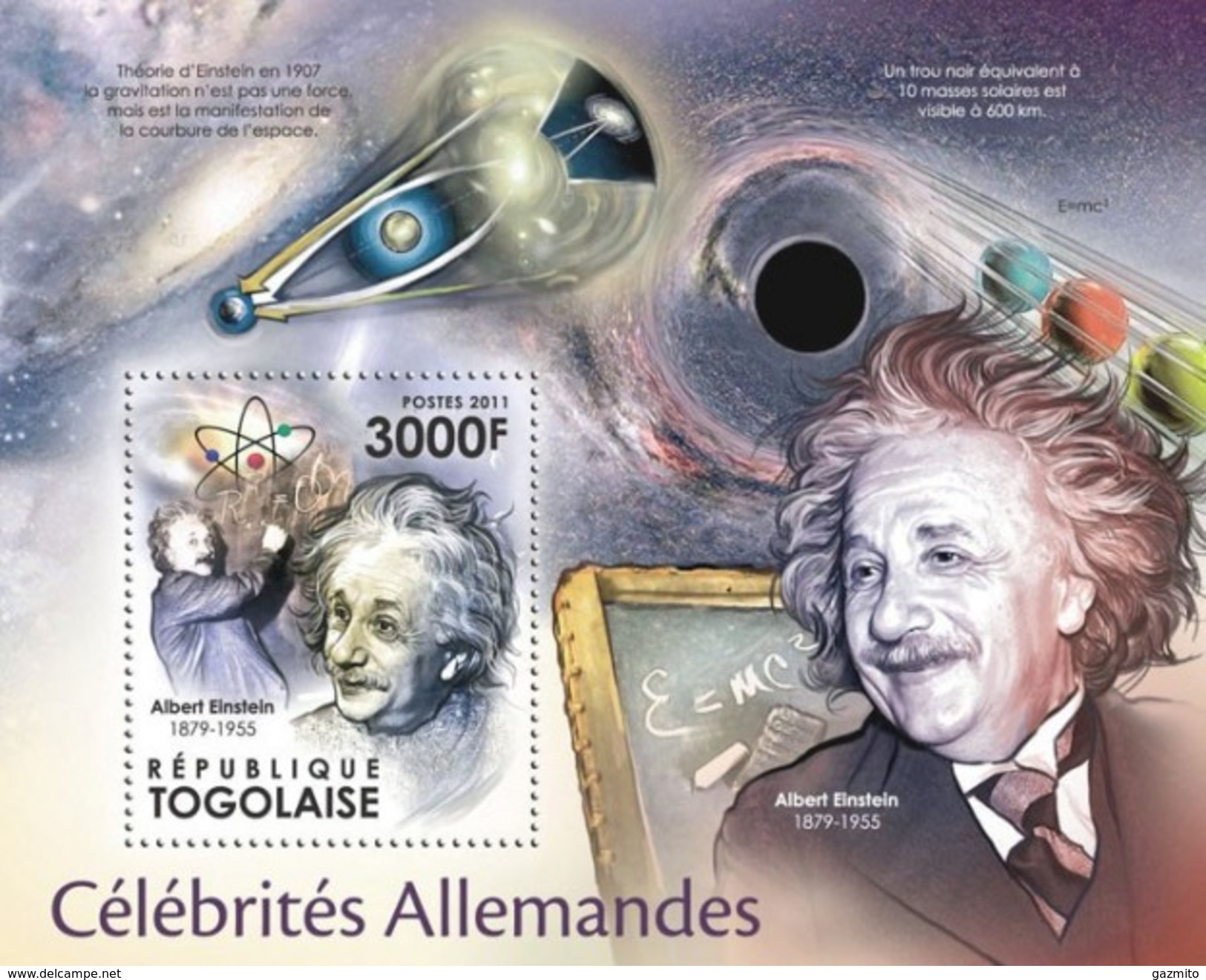 Togo 2011, German Celebrities, Einstein, BF - Albert Einstein