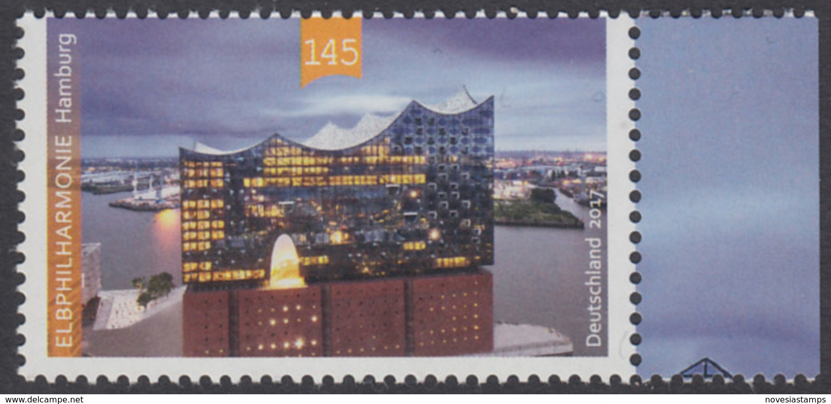 !a! GERMANY 2017 Mi. 3278 MNH SINGLE W/ Right Margin (a) - Opening Of The Elb Philharmonic Orchestra Building - Ungebraucht