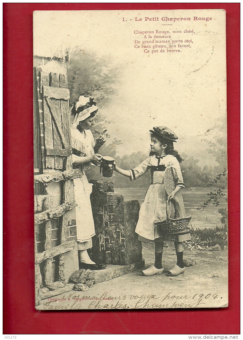 PRH-33 Le Petit Chaperon Rouge. Précurseur. Cachet Champvent, 1903 - Contes, Fables & Légendes