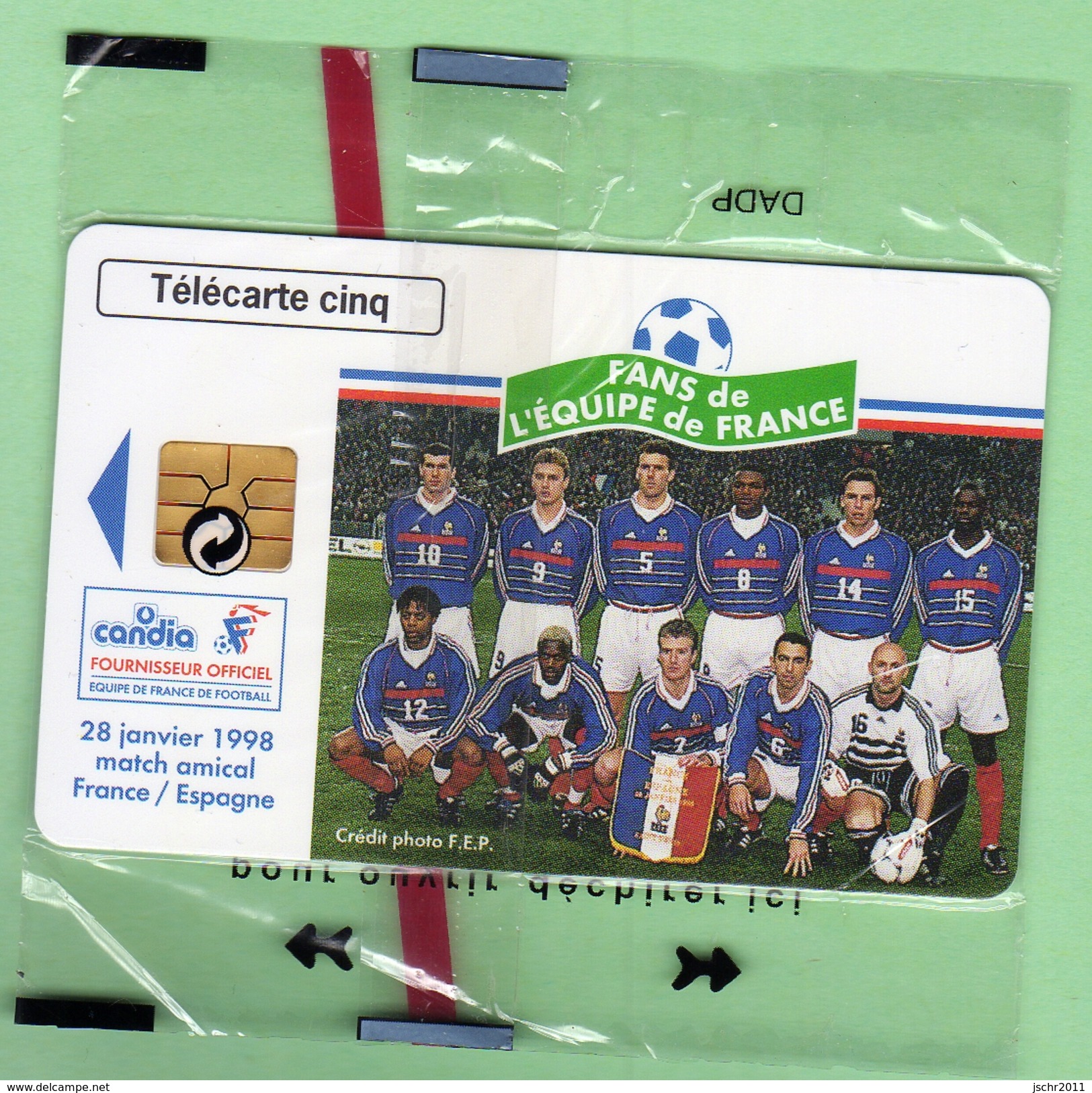 GN499 5 Unites *** 04/98 *** CANDIA *** Equipe De France 98 *** NSB *** (BO-01) - 5 Unidades