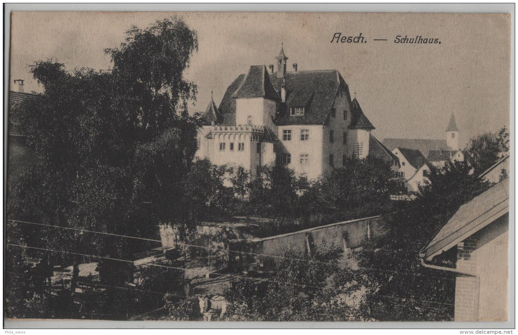 Aesch - Schulhaus (Baselland) - Photo: H. Speiser No. 2703 - Aesch