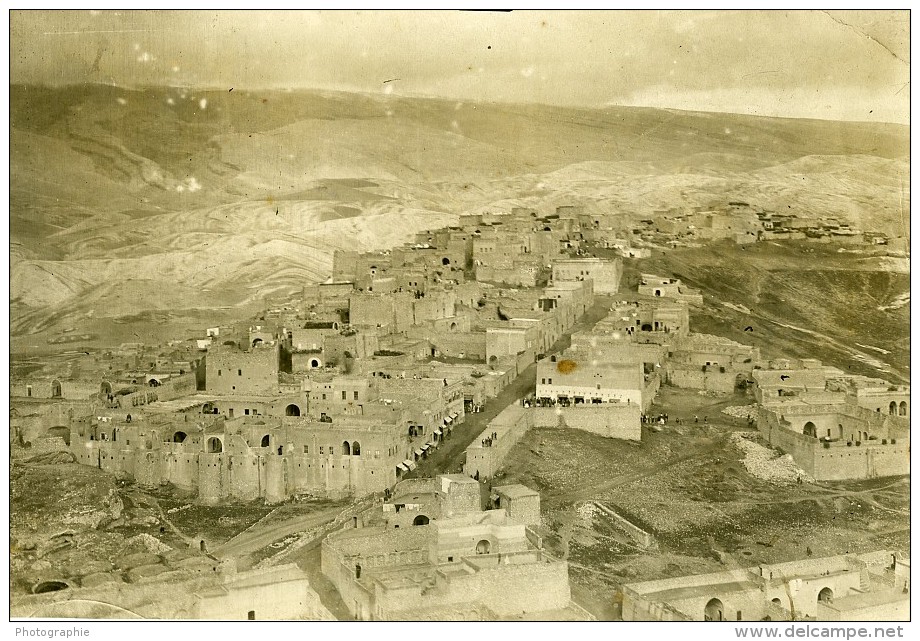 Syrie Sous Mandat Millitaire Français Deir EzZor ? Vue Aerienne Ancienne Photo 1928 - War, Military