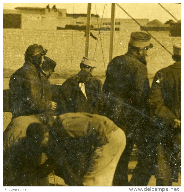 Syrie Sous Mandat Français Deir EzZor Aeroport Militaire Avion Anglais Ancienne Photo 1928 - War, Military