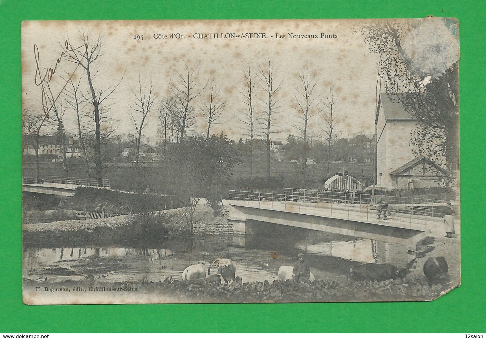 CPA FRANCE CHATILLON SUR SEINE Les Nouveaux Ponts - Chatillon Sur Seine