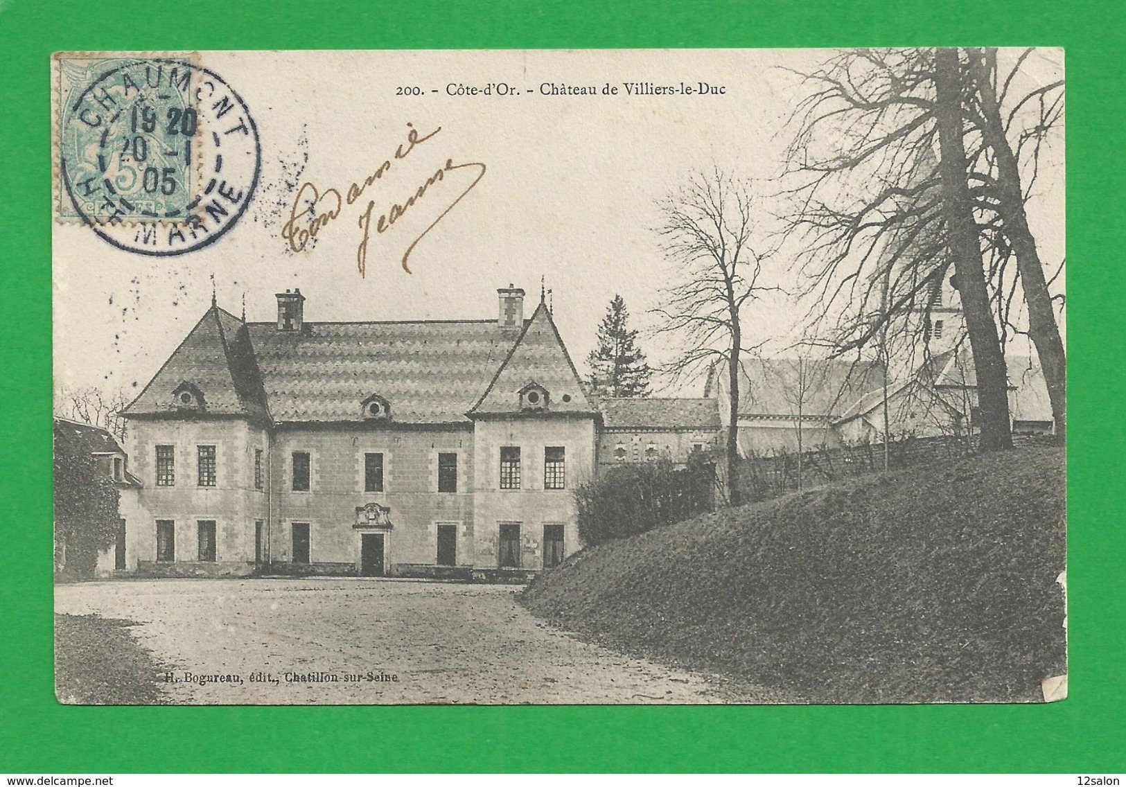 CPA FRANCE Chateau De VILLIERS LE DUC - Autres & Non Classés