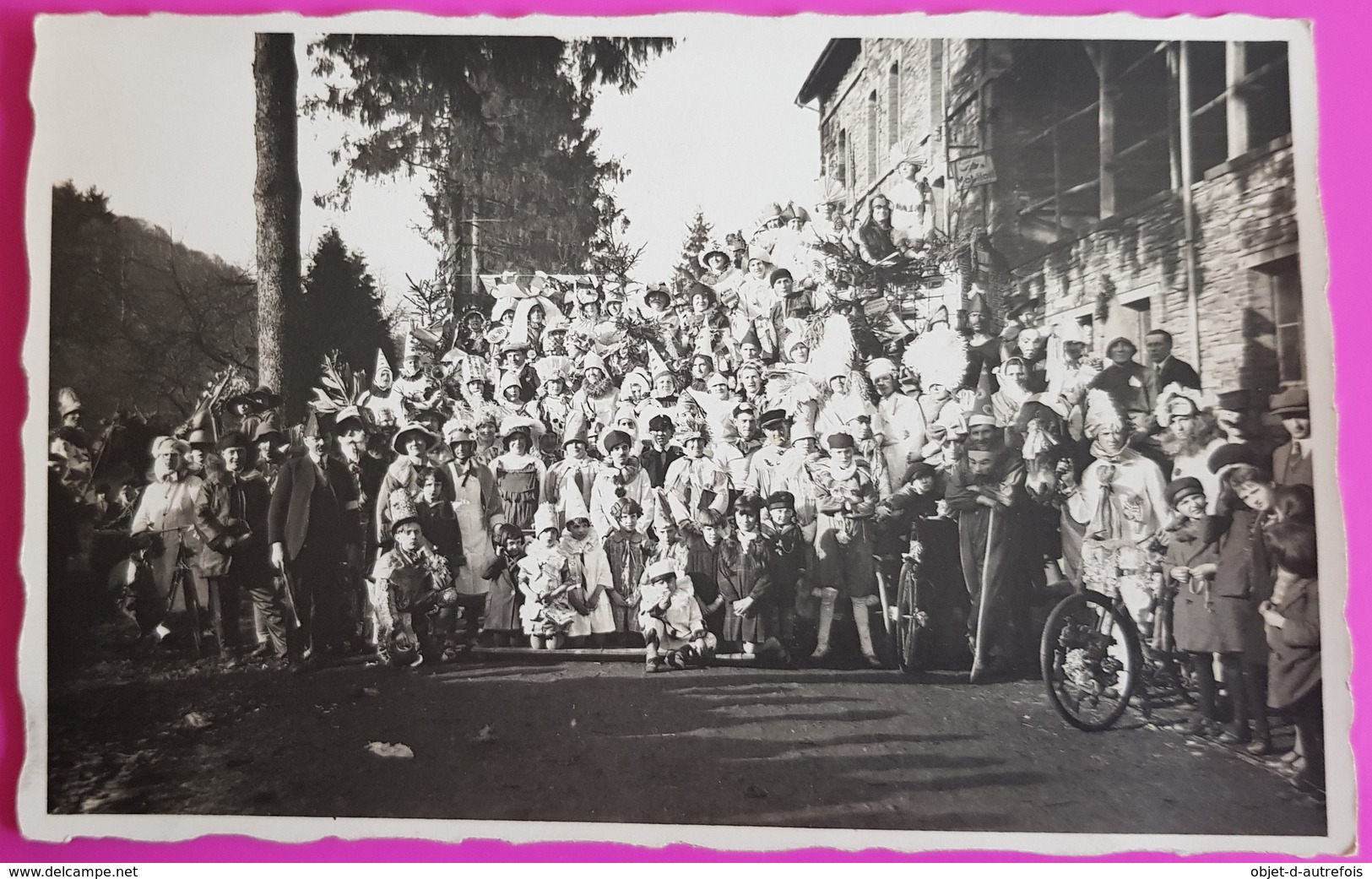 Cpa Alle Sur Semois Centenaire Carnaval Fête Patriotique ? Carte Photo 1929 Belgique Ardennes Belge Vresse - Vresse-sur-Semois