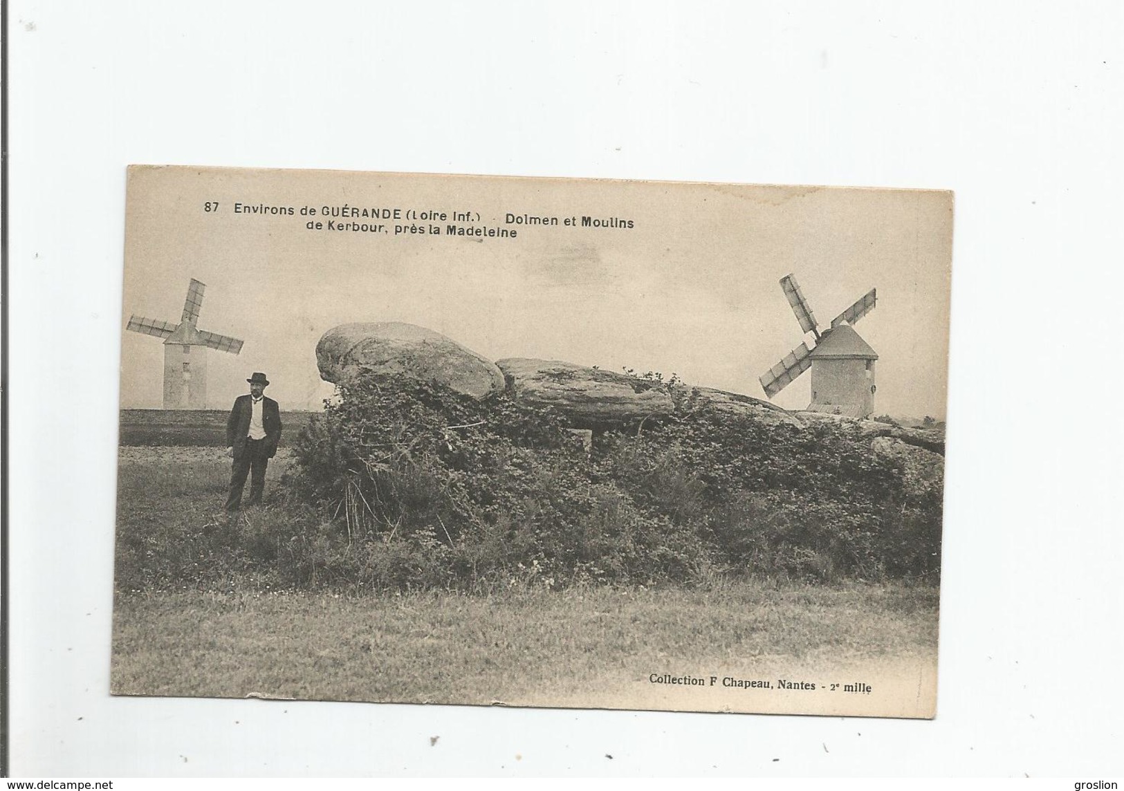 DOLMEN ET MOULINS DE KERBOURG (SAINT LYPHARD) PRES DE LA MADELEINE 87 ENVIRONS DE GUERANDE (LOIRE INF) - Saint-Lyphard