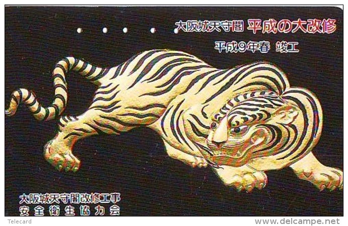 Télécarte Japon * Animal * TIGRE * TIGER (734) * FELIN * Japan  Phonecard Telefonkarte * TIJGER - Andere & Zonder Classificatie