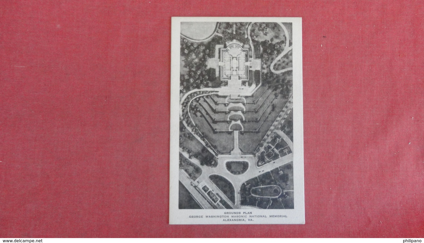 Grounds Plan  George Washington Masonic National Memorial - Virginia > Alexandria= Ref 2457 - Alexandria