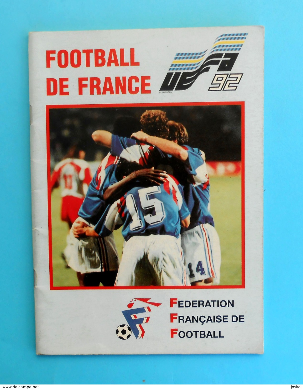 UEFA EURO 1992 - France Team Programme & Guide * Football Soccer Fussball Programm Programma Foot French - Bücher