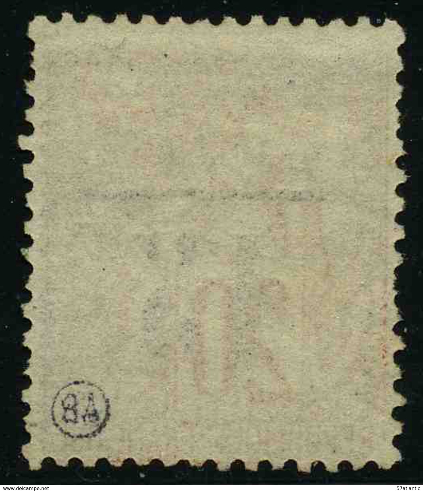 GUADELOUPE - YT 8 - SURCHARGE TYPE II - CENTIMES 12 Mm - TIMBRE OBLITERE - Oblitérés