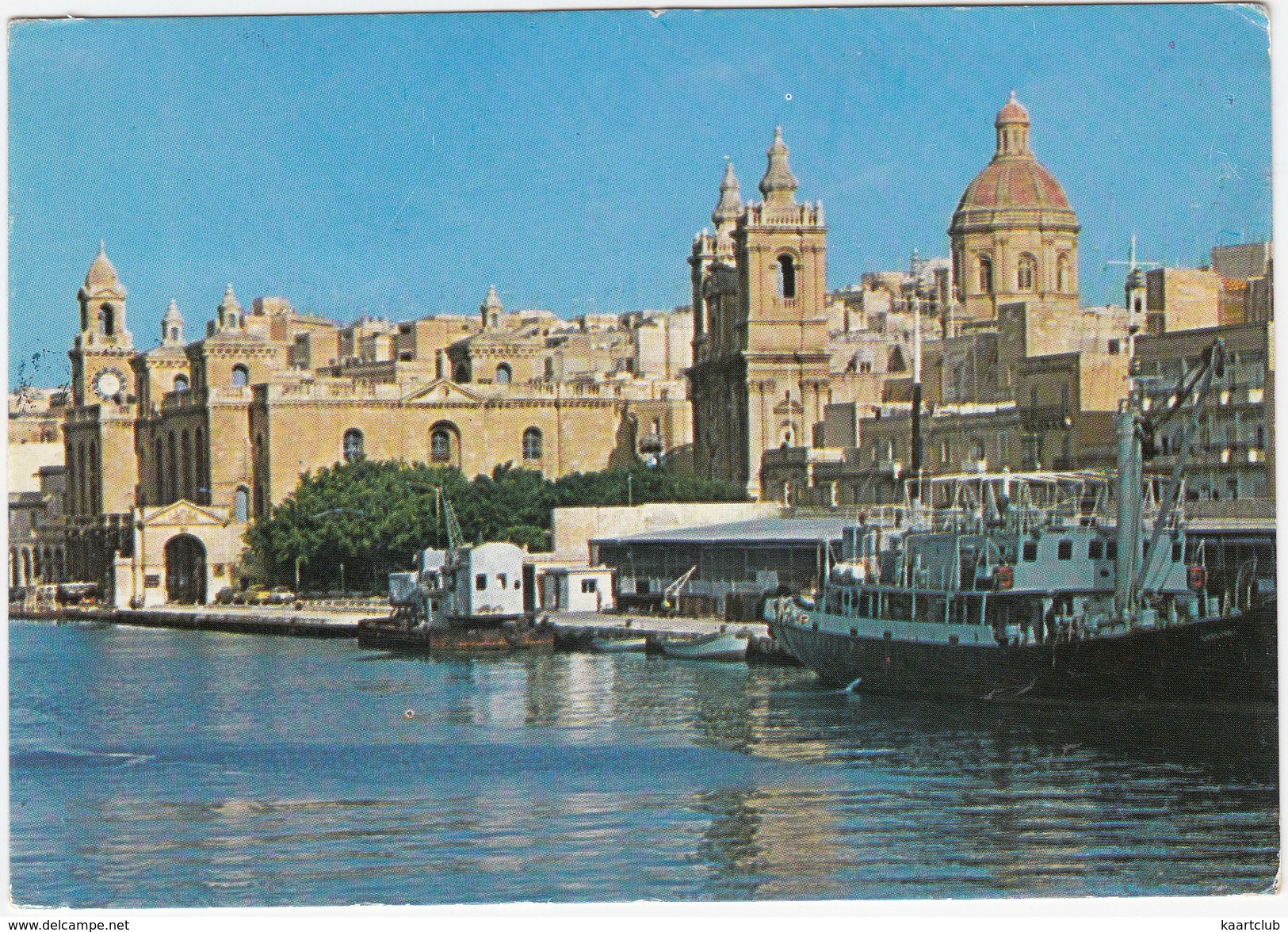 Vittoriosa - St. Lawrence Church - BOAT & CRANE - (Malta) - Malta