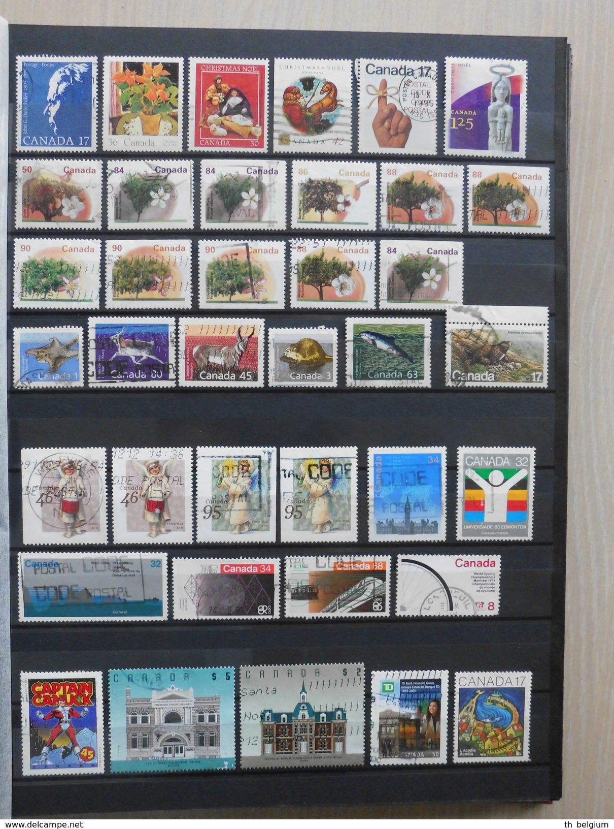 Canada collection of used stamps (+- 533 stamps)