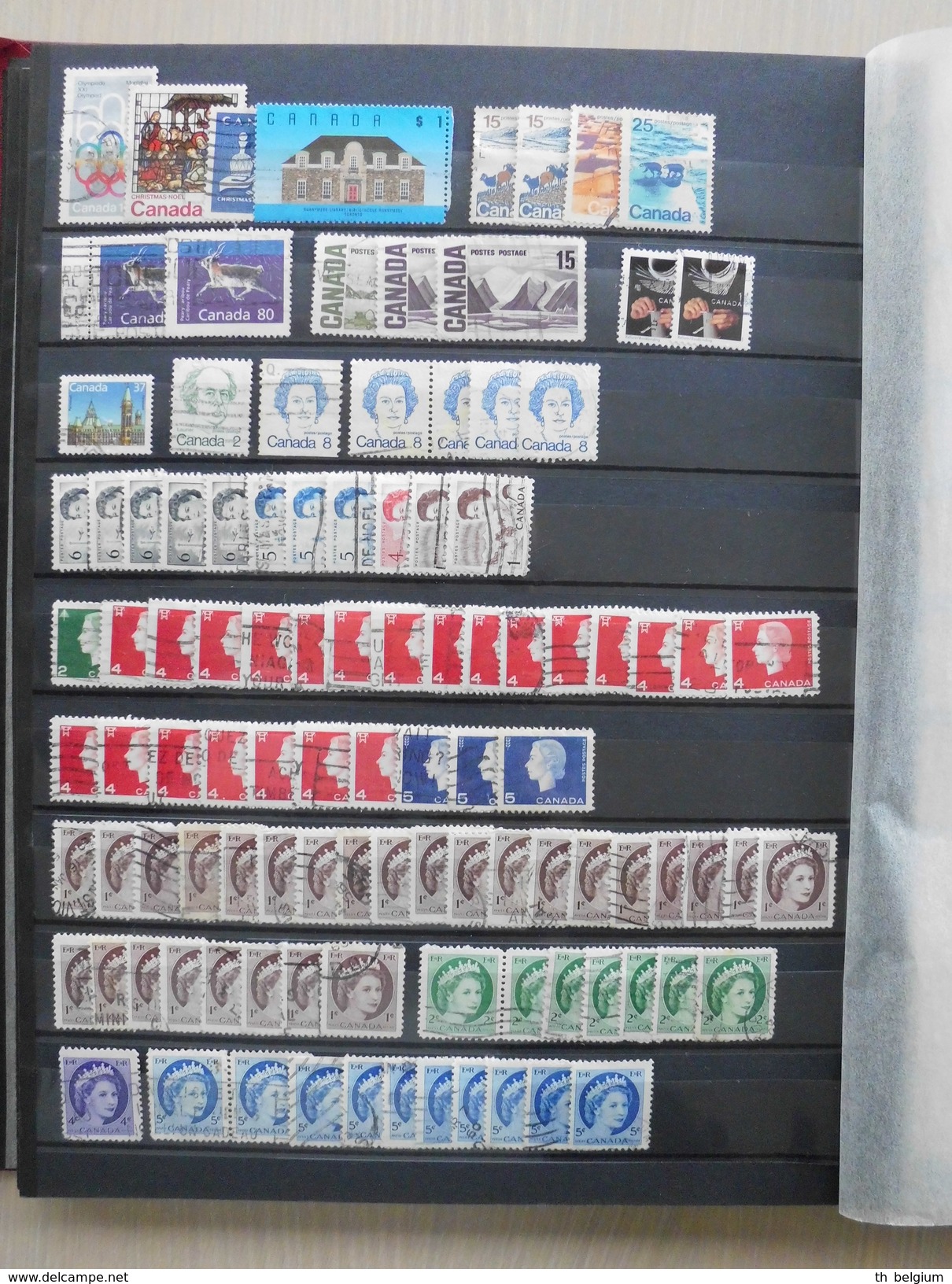 Canada collection of used stamps (+- 533 stamps)