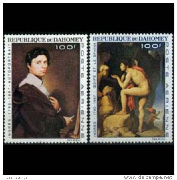 DAHOMEY 1967 - Scott# C49-50 Ingres Paintings Set Of 2 MNH - Other & Unclassified